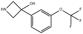 3-Azetidinol, 3-[3-(trifluoromethoxy)phenyl]- Struktur