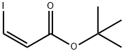 2-Propenoic acid, 3-iodo-, 1,1-dimethylethyl ester, (2Z)- Structure