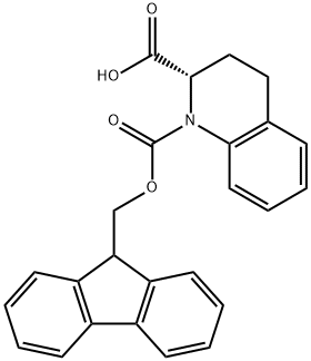 1,2(2H)-Quinolinedicarboxylic acid, 3,4-dihydro-, 1-(9H-fluoren-9-ylmethyl) ester, (2S)- Structure