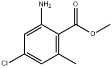 Benzoic acid, 2-amino-4-chloro-6-methyl-, methyl ester Struktur
