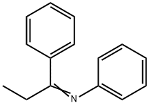 Benzenamine, N-(1-phenylpropylidene)- Struktur