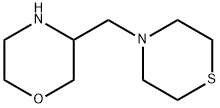 Morpholine,3-(4-thiomorpholinylmethyl)- Structure