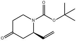 1-Piperidinecarboxylic acid, 2-ethenyl-4-oxo-, 1,1-dimethylethyl ester, (2R)- Structure