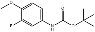 tert-butyl N-(3-fluoro-4-methoxyphenyl)carbamate Struktur