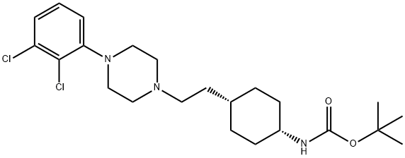 Carbamic acid, N-[cis-4-[2-[4-(2,3-dichlorophenyl)-1-piperazinyl]ethyl]cyclohexyl]-, 1,1-dimethylethyl ester|卡利拉嗪杂质9