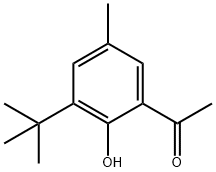 1-[3-(1,1-Dimethylethyl)-2-hydroxy-5-methylphenyl]ethanone 化学構造式