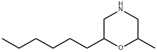 Morpholine,2-hexyl-6-methyl- 化学構造式