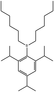 Borane, dihexyl[2,4,6-tris(1-methylethyl)phenyl]- Structure