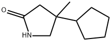 4-cyclopentyl-4-methylpyrrolidin-2-one Struktur