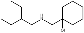 1-(((2-乙基丁基)氨基)甲基)环己-1-醇 结构式