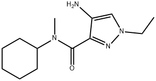 4-amino-N-cyclohexyl-1-ethyl-N-methyl-1H-pyrazole-3-carboxamide Structure