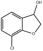 7-chloro-2,3-dihydro-1-benzofuran-3-ol 化学構造式