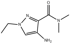 4-氨基-1-乙基-N,N-二甲基-1H-吡唑-3-甲酰胺, 1482803-88-2, 结构式