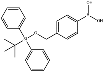 Boronic acid, [4-[[[(1,1-dimethylethyl)diphenylsilyl]oxy]methyl]phenyl]- (9CI) 结构式