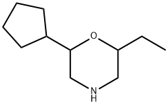 Morpholine,2-cyclopentyl-6-ethyl- Struktur