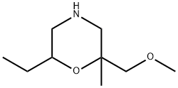 Morpholine,6-ethyl-2-(methoxymethyl)-2-methyl- Struktur