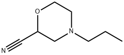 2-Morpholinecarbonitrile,4-propyl- Structure