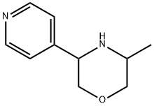 Morpholine, 3-methyl-5-(4-pyridinyl)- 化学構造式