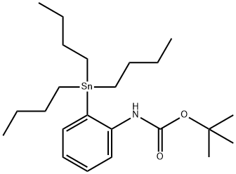 Carbamic acid, N-[2-(tributylstannyl)phenyl]-, 1,1-dimethylethyl ester 结构式