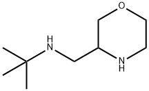 3-Morpholinemethanamine, N-(1,1-dimethylethyl)-,1486399-21-6,结构式