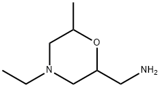 2-Morpholinemethanamine, 4-ethyl-6-methyl- Structure