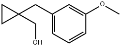 (1-(3-methoxybenzyl)cyclopropyl)methanol Struktur