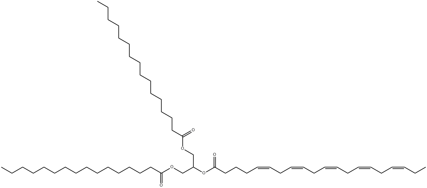 1,3-Dipalmitoyl-2-Eicosapentaenoyl Glycerol Struktur