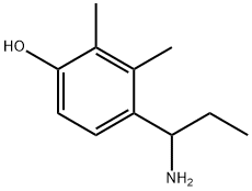 Phenol, 4-(1-aminopropyl)-2,3-dimethyl- Struktur