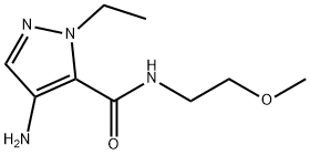 4-amino-1-ethyl-N-(2-methoxyethyl)-1H-pyrazole-5-carboxamide Structure