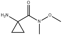 1-Amino-N-methoxy-N-methylcyclopropane-1-carboxamide Structure