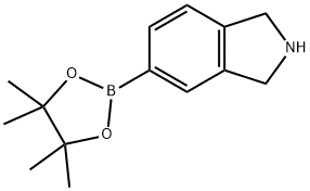 1H-Isoindole, 2,3-dihydro-5-(4,4,5,5-tetramethyl-1,3,2-dioxaborolan-2-yl)- Structure