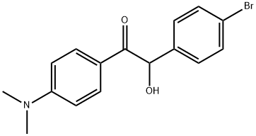 Ethanone, 2-(4-bromophenyl)-1-[4-(dimethylamino)phenyl]-2-hydroxy- Structure