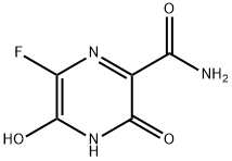 2-Pyrazinecarboxamide, 6-fluoro-3,4-dihydro-5-hydroxy-3-oxo- Struktur