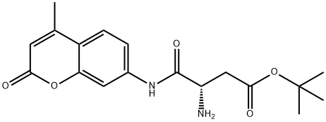 H-ASP(OTBU)-AMC 结构式