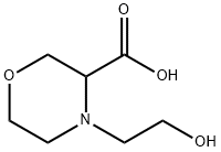 3-Morpholinecarboxylic acid, 4-(2-hydroxyethyl)-,1492790-57-4,结构式