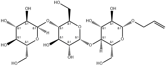 2-Propen-1-yl O-α-D-Glucopyranosyl-(1→4)-O-α-D-glucopyranosyl-(1→4)-β-D-glucopyranoside Structure
