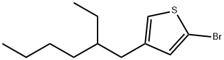 Thiophene, 2-bromo-4-(2-ethylhexyl)- Structure