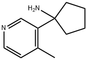 Cyclopentanamine, 1-(4-methyl-3-pyridinyl)- Structure