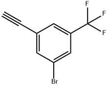 1-Bromo-3-ethynyl-5-(trifluoromethyl)benzene 化学構造式