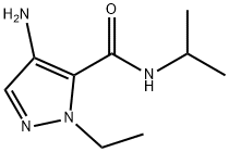 4-amino-1-ethyl-N-isopropyl-1H-pyrazole-5-carboxamide 结构式