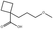 Cyclobutanecarboxylic acid, 1-(3-methoxypropyl)-|1-(3-甲氧基丙基)环丁烷-1-羧酸