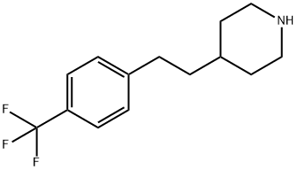 4-[2-[4-(Trifluoromethyl)phenyl]ethyl]piperidine Struktur