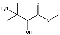 Butanoic acid, 3-amino-2-hydroxy-3-methyl-, methyl ester 化学構造式