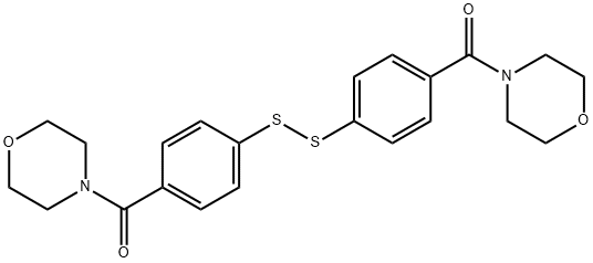 Methanone, 1,1'-(dithiodi-4,1-phenylene)bis[1-(4-morpholinyl)- 化学構造式