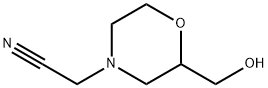 4-Morpholineacetonitrile,2-(hydroxymethyl)- Structure