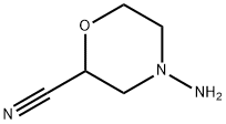 2-Morpholinecarbonitrile, 4-amino- 化学構造式