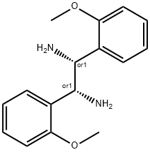 1,2-Ethanediamine, 1,2-bis(2-methoxyphenyl)-, (1R,2R)-rel- Structure