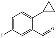 Benzaldehyde, 2-cyclopropyl-5-fluoro- 化学構造式