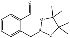 Benzaldehyde, 2-[(4,4,5,5-tetramethyl-1,3,2-dioxaborolan-2-yl)methyl]- Structure