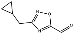 1,2,4-Oxadiazole-5-carboxaldehyde, 3-(cyclopropylmethyl)- Structure